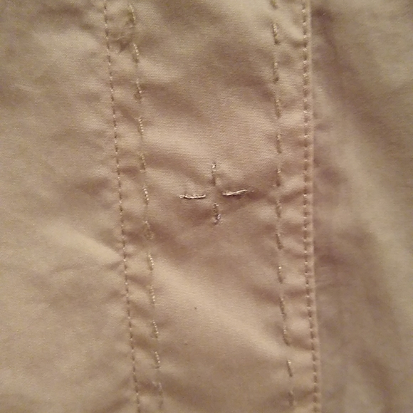 Tahari short sleeve cotton top, Tan, Brown, nwt, 6 - Picture 4 of 11